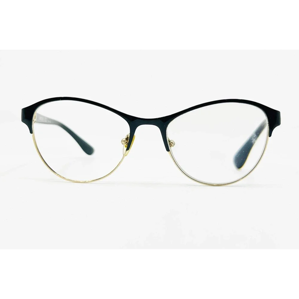 Vogue Eyeglasses Women Black Gold Cat Eye VO4051 352 52-18-140